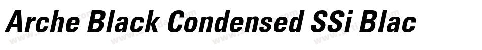 Arche Black Condensed SSi Black Condensed Italic字体转换
